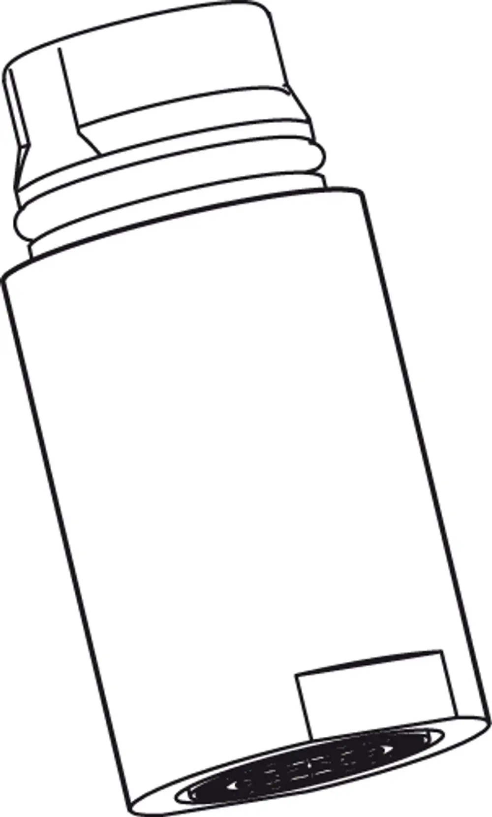 Edelstahl-Auszugsluftsprudler mit runder Form und gewölbtem oberen Teil. Ideal Standard-Design mit eingelassenem Aufsatz für Wasserstrahlauslass.